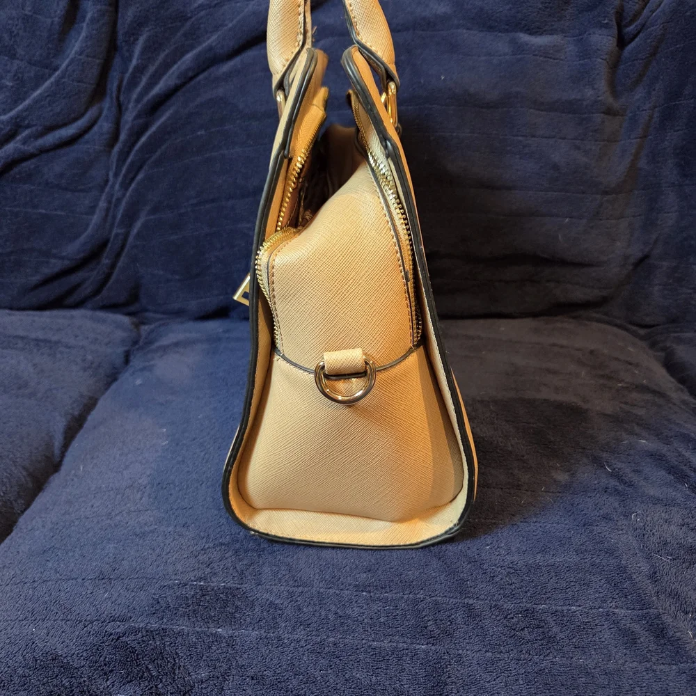 Classic Tan Top-Handle Satchel